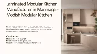 Laminated Modular Kitchen Manufacturer in Maninagar, Best Laminated Modular Kitc