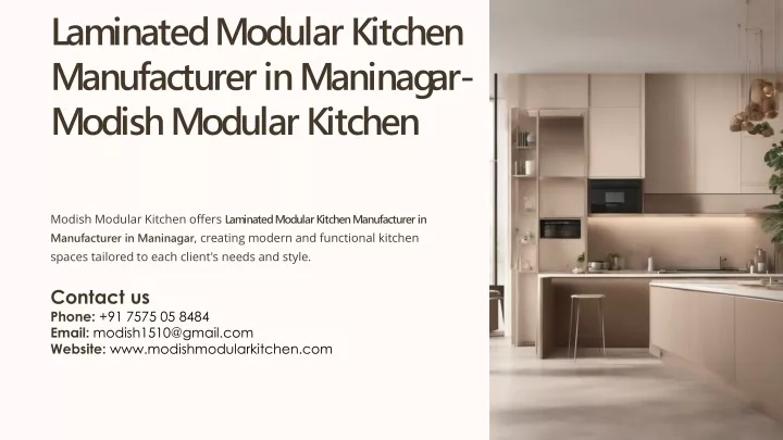 laminated modular kitchen manufacturer