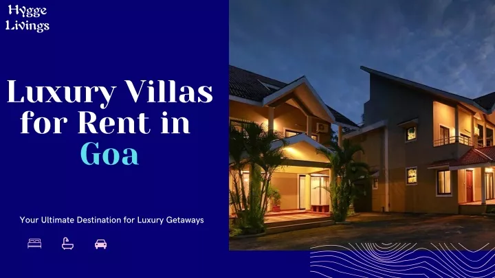 luxury villas for rent in goa