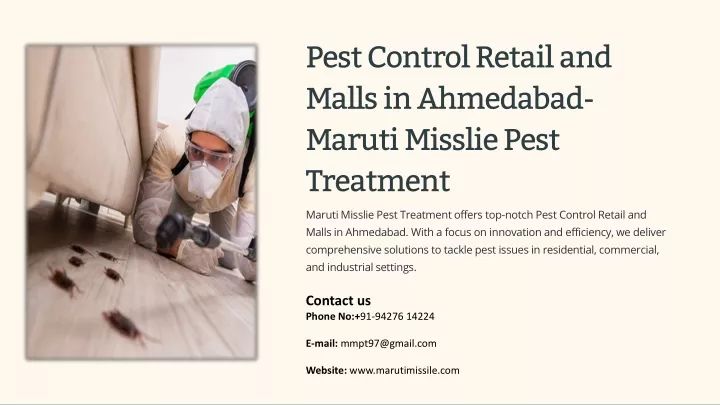 pest control retail and malls in ahmedabad maruti