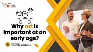 Why art is important at an early age?