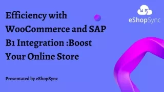 Integrating WooCommerce with SAP to Successful E-commerce Business