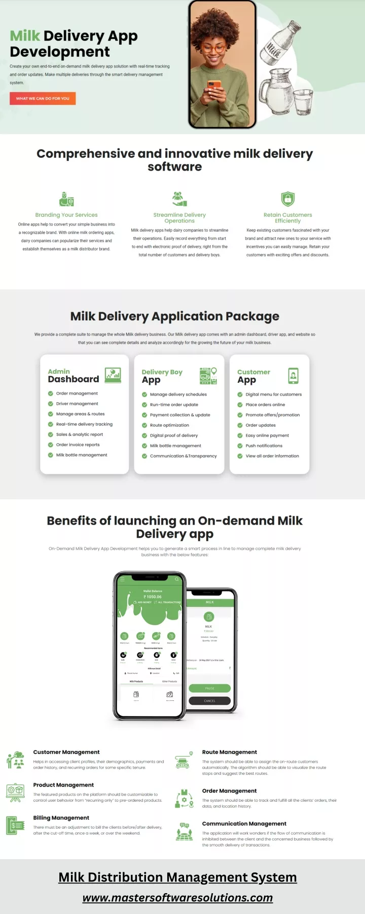 milk distribution management system