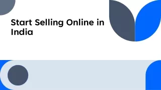 Start Selling Online in India | Get Started