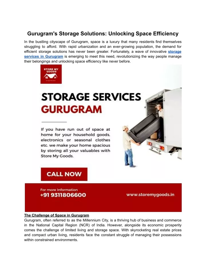 gurugram s storage solutions unlocking space