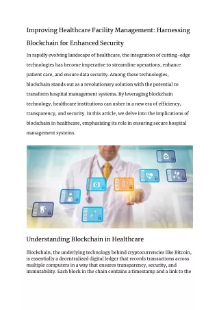 Improving Healthcare Facility Management_ Harnessing Blockchain for Enhanced Security