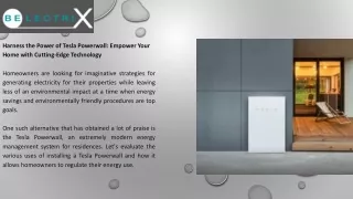 Harness the Power of Tesla Powerwall Empower Your Home with Cutting-Edge Technology