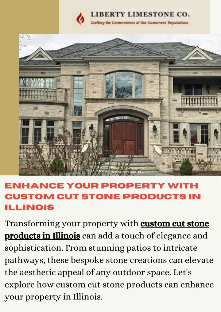 enhance your property with custom cut stone