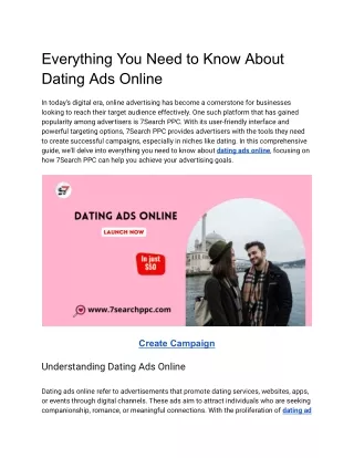 Everything You Need to Know About Dating Ads Online (2)