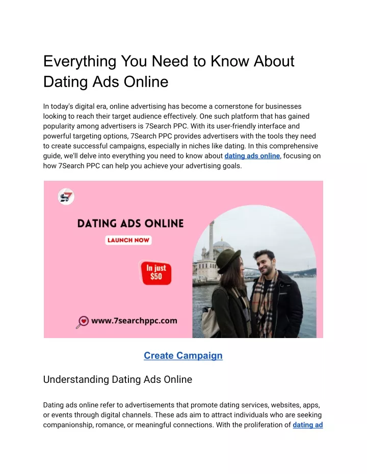 everything you need to know about dating