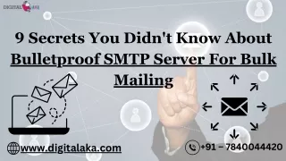 Bulletproof SMTP Server for Bulk Mailing
