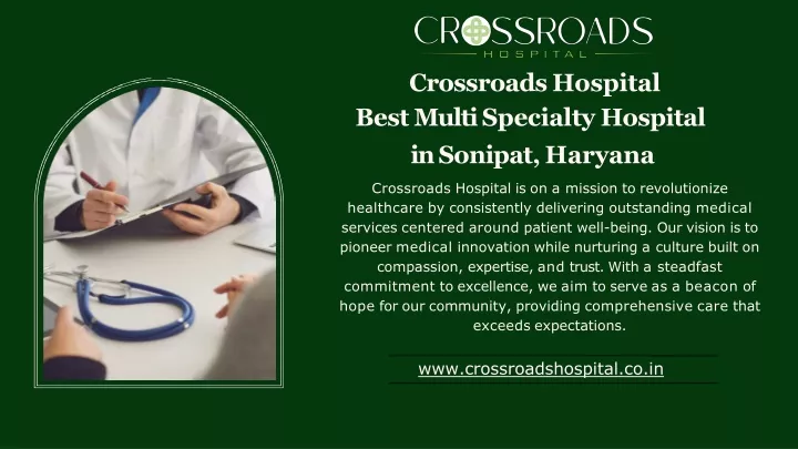 crossroads hospital best multi specialty hospital in sonipat haryana