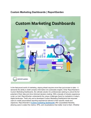 Custom Marketing Dashboards _ ReportGarden