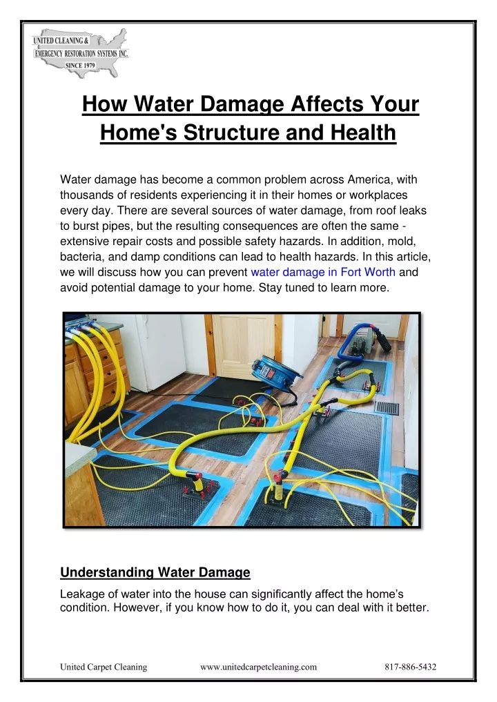 how water damage affects your home s structure