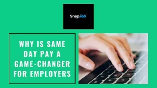 Why Is Same Day Pay A Game-Changer For Employers