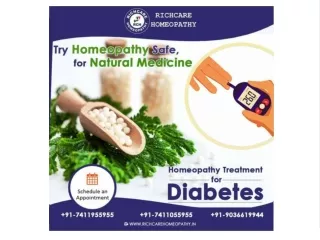 Diabetes Homeopathy Treatments