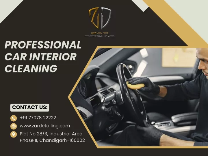 professional car interior cleaning