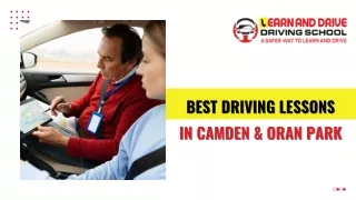 Best Driving Lessons in Camden & Oran Park