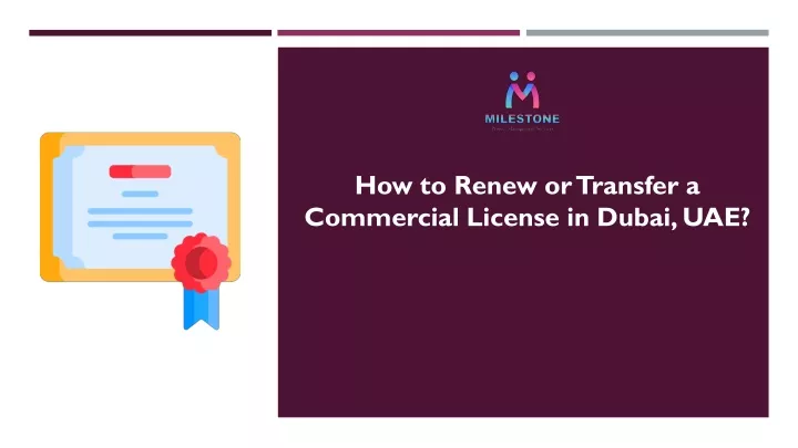 how to renew or transfer a commercial license in dubai uae