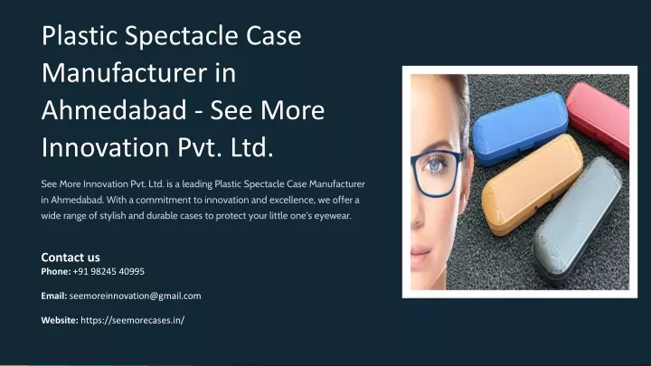 plastic spectacle case manufacturer in ahmedabad