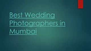 Best Wedding Photographers in Mumbai