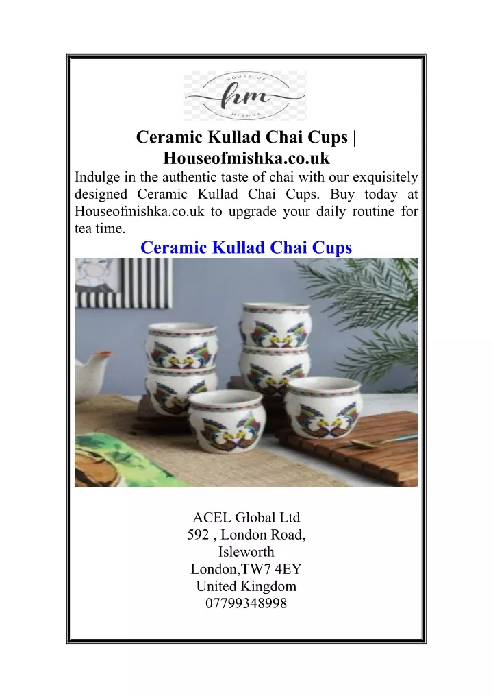 ceramic kullad chai cups houseofmishka