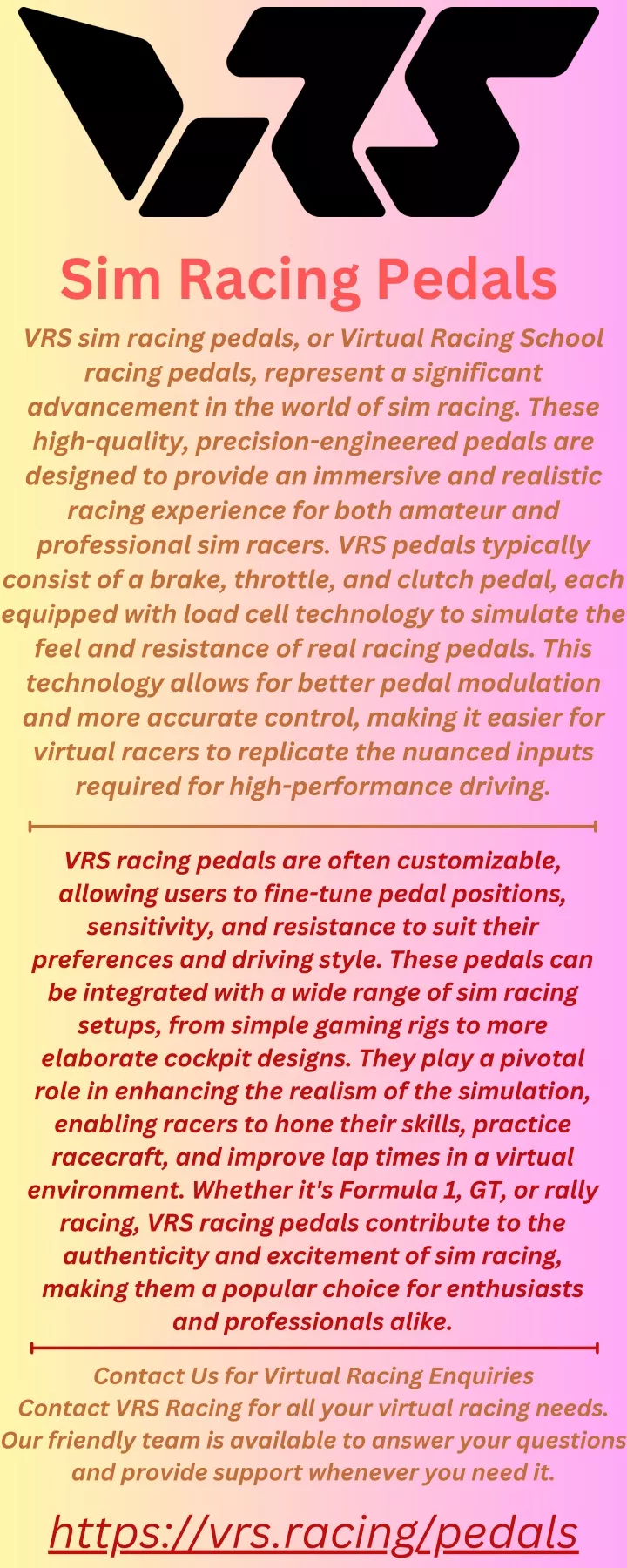 sim racing pedals vrs sim racing pedals
