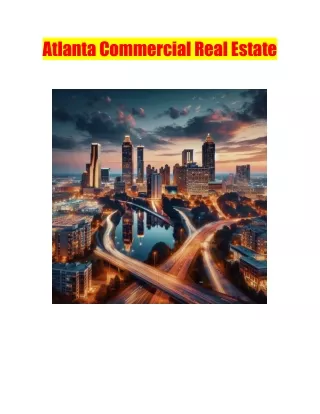 Atlanta Commercial Real Estate