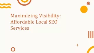 Grow Your Local Presence: Affordable Local SEO Services by SEO Expert USA