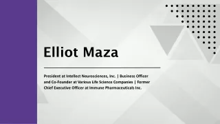 Elliot Maza - An Articulate Communicator From Fort Lee, NJ
