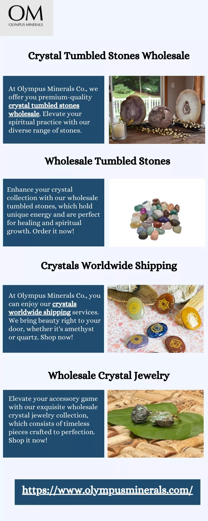 crystal tumbled stones wholesale