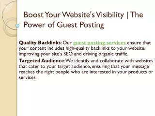 Boost Your Website's Visibility The Power of Guest Posting