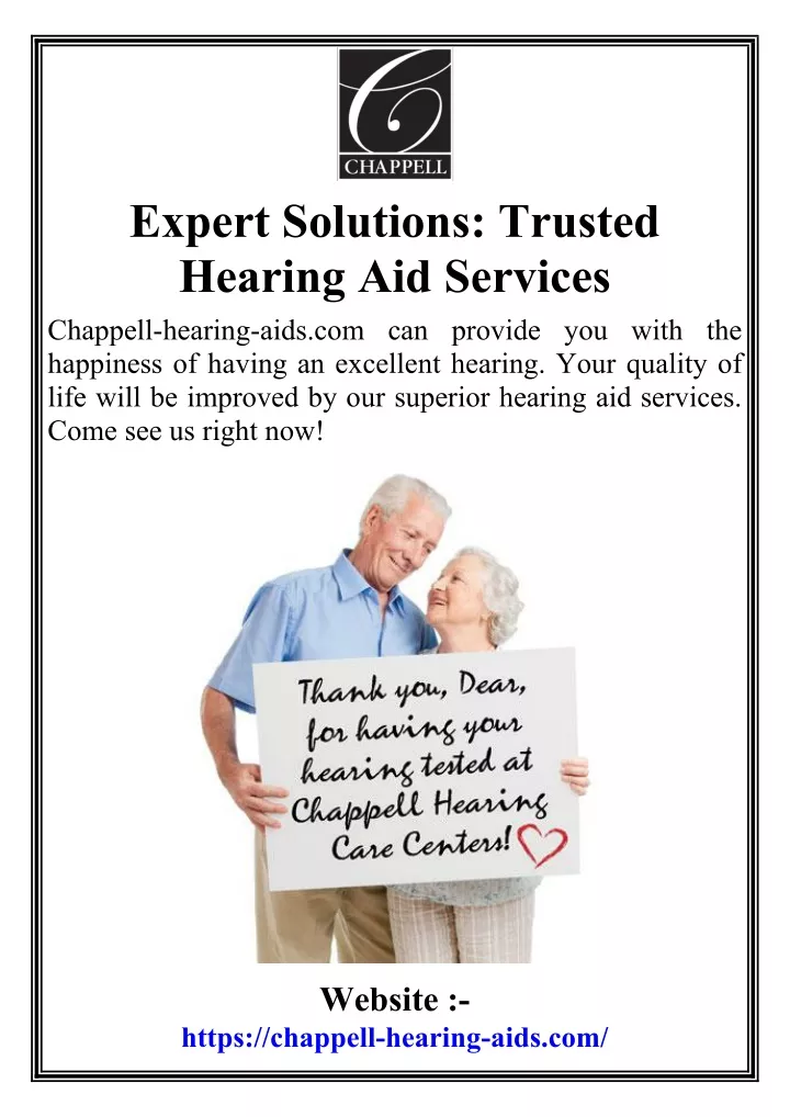 expert solutions trusted hearing aid services