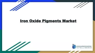 Iron Oxide Pigments Market is projected to grow at a CAGR of 13.55%