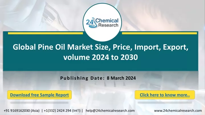 global pine oil market size price import export