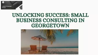 Expert Small Business Consulting in Georgetown