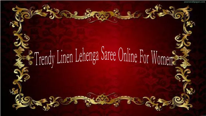trendy linen lehenga saree online for women