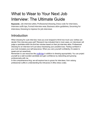 11. What to Wear to Your Next Job Interview_ The Ultimate Guide