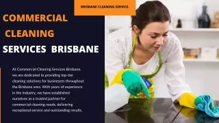 Commercial Cleaning Services Brisbane