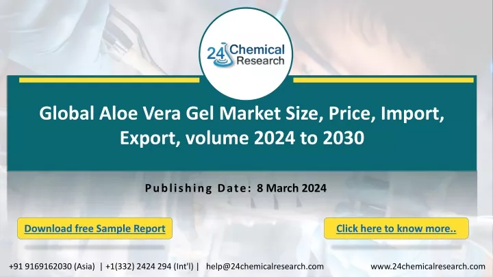 global aloe vera gel market size price import