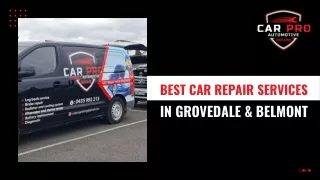 Car Repair Services in Grovedale & Belmont