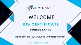 Choose India's Leading Provider of BIS, ISI, FMCS, and CRS Certificates