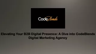 elevating your b2b digital presence a dive into