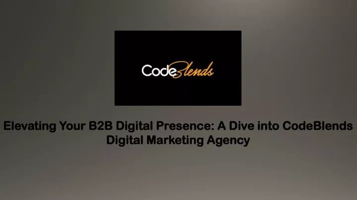 elevating your b2b digital presence a dive into