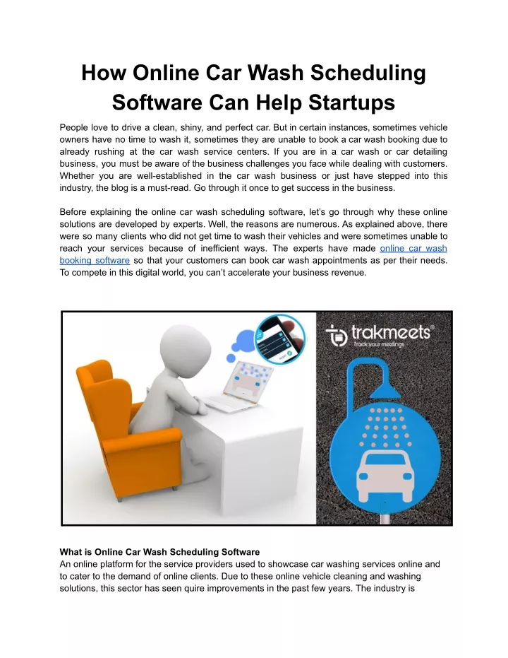 how online car wash scheduling software can help