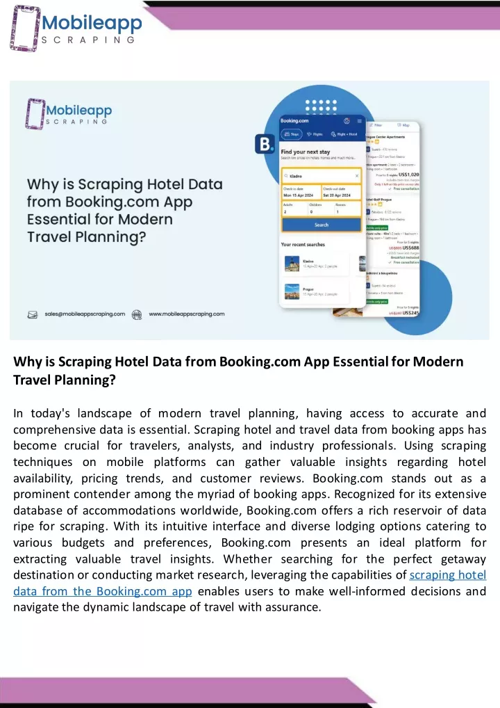 why is scraping hotel data from booking