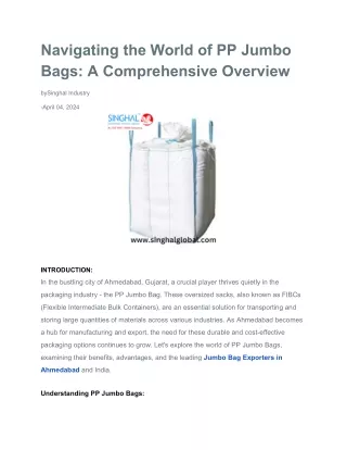 navigating the world of pp jumbo bags