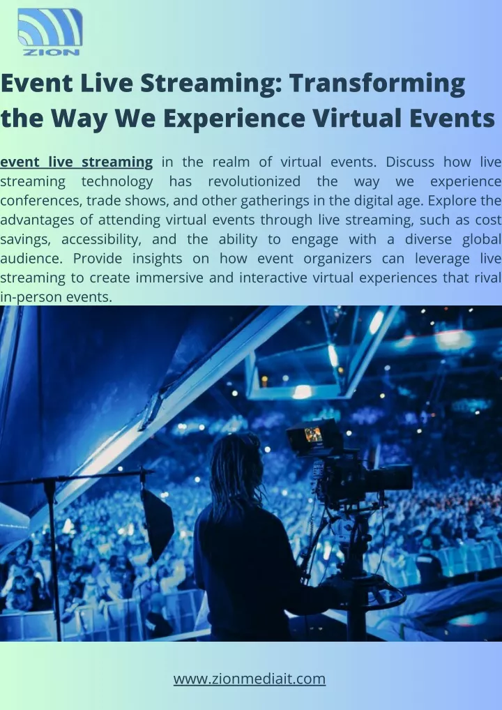 PPT - Event Live Streaming Transforming the Way We Experience Virtual ...