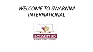 Swarnim International: Your Premier Middle School Near Harinavi