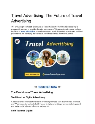 Travel Advertising_ The Future of Travel Advertising